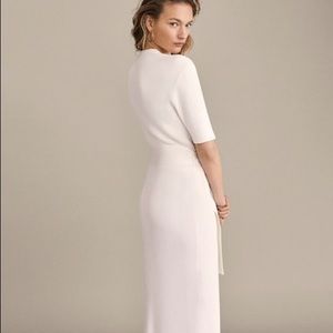 massimo dutti ribbed dress with belt
